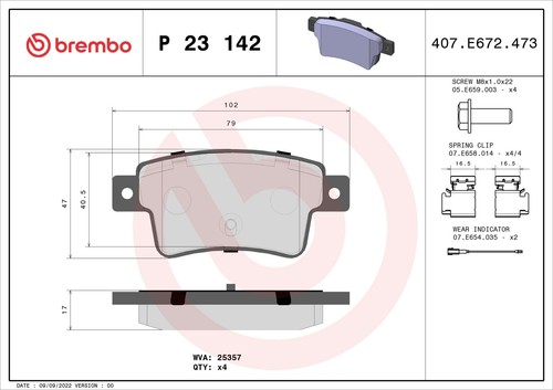 Kit pastiglie freno - , brembo